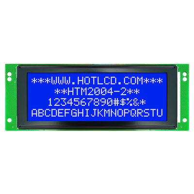 側面の白いバックライトHTM2004-2が付いている耐久4X20特性LCDモジュール