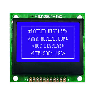 白いバックライトHTM12864-19Cが付いている128X64 FSTN写実的なLCDのモジュール
