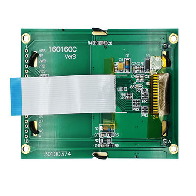 白いバックライトUC1698 HTM160160Cが付いている160X160 FSTN写実的なLCDのモジュール
