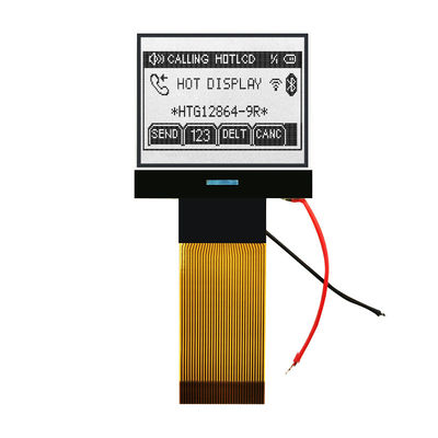 128X64 MCU LCDのコグ モジュール、ガラスLCD表示HTG12864-9RのIC 7565Rの破片
