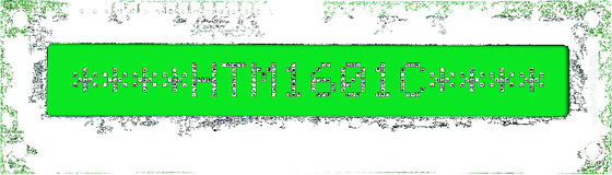 1×16文字のLCDディスプレイです FSTN+とRGBバックライト