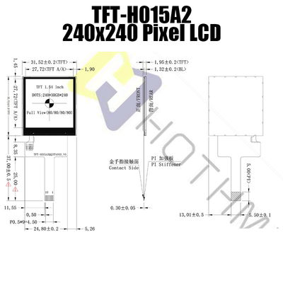 1.54 インチ SPI Tft Lcd ディスプレイ Lcd モジュール Ips 240x240 St7789 産業用モニター