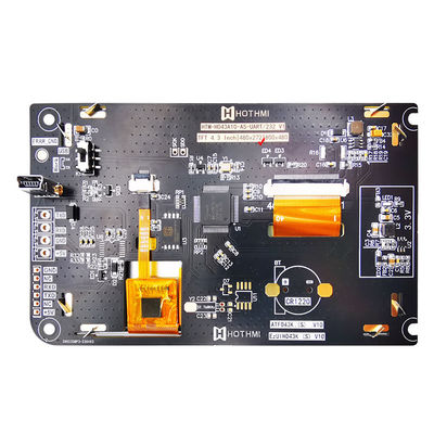 4.3インチUARTのLCDのコントローラ ボードが付いている容量性タッチ画面TFT LCD 480x272の表示