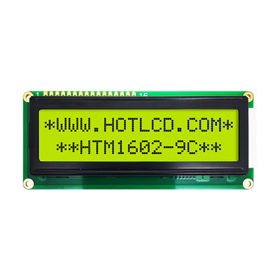 黄色緑のバックライトとの16x2特性LCDの表示モジュールSTN+Grayの連続